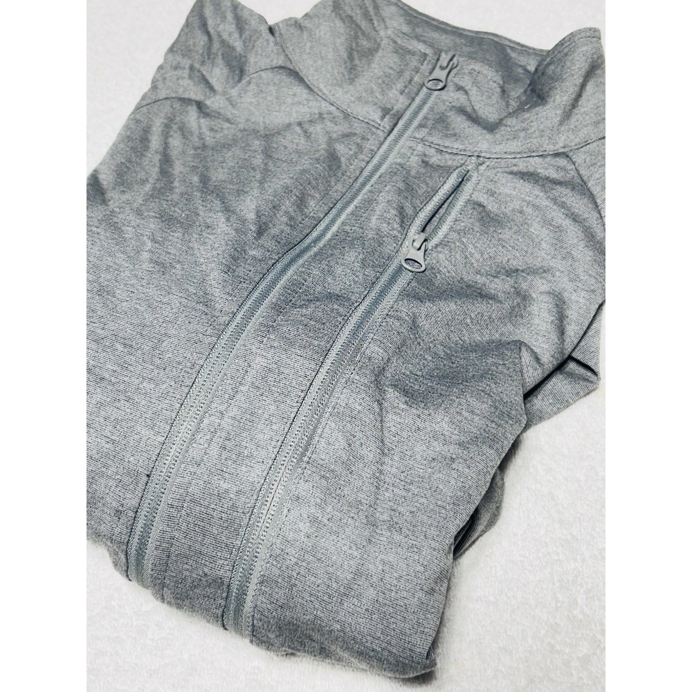 Blue Ice Performance Mens Full-Zip Rayon Blend Track Jacket Heather Gray XL NWT